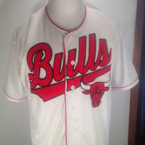 NBA | Shirts | Chicago Bulls Button Down Jersey Style Shirt Nwt | Poshmark